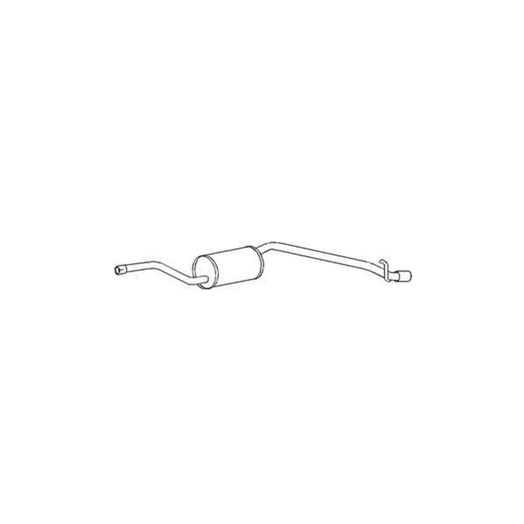 HELLA 8LD 366 028-611 Endschalldämpfer - Easy2Fit® Kit - hinten - dreiteilig - Set mit Anbauteilen