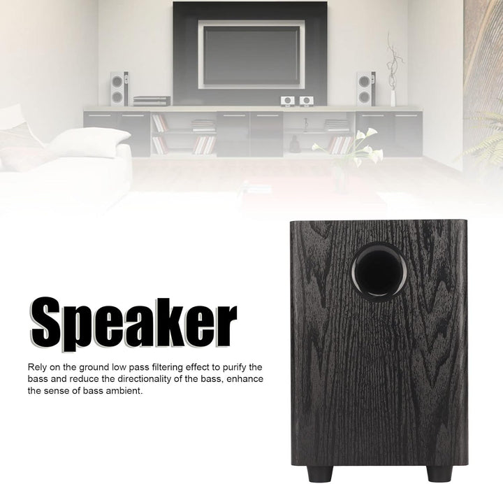 Passiver Subwoofer, 150 W Hochleistungs-Passiv-Subwoofer, Heim-Audio-Subwoofer, mit 40-mm-Maschinens