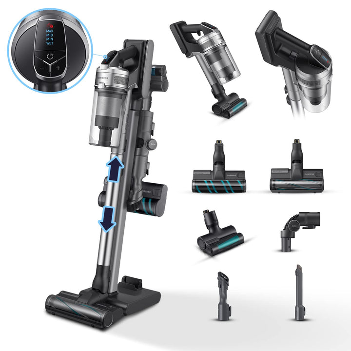 Sams , hepa, Aspirazione VS20R9046T3 VS20R9046T3/ET, Samsung Jet 90 Complete, Silber Schwarz, 6 Acce