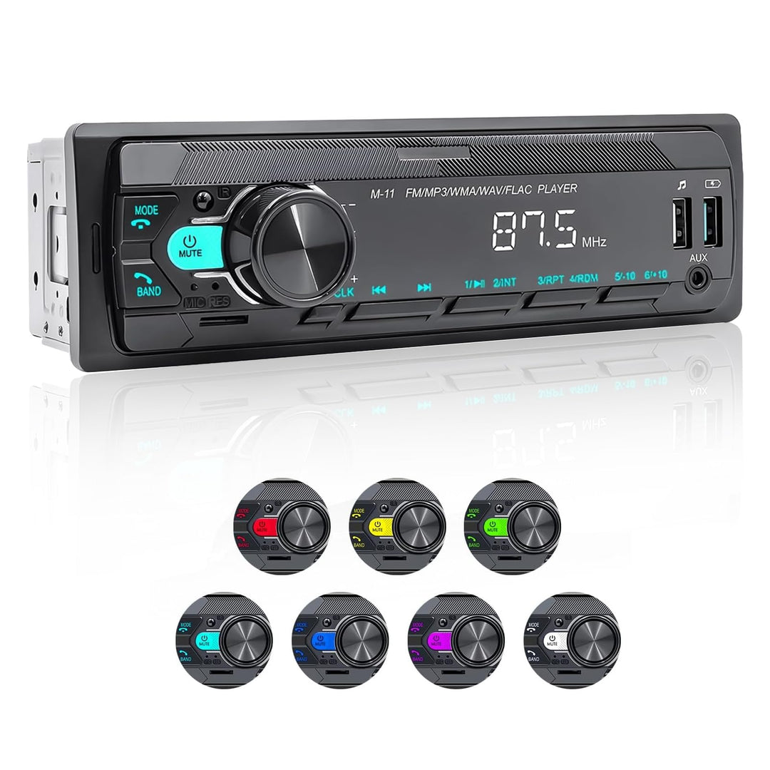 Hikity Autoradio mit Bluetooth Freisprecheinrichtung,Auto Radio 1Din Bluetooth Stereo MP3 Player mit
