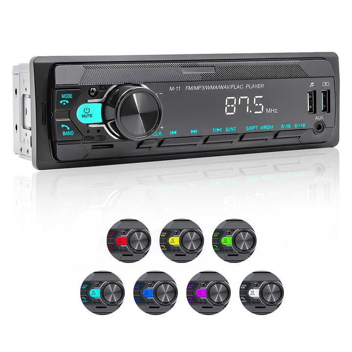 Hikity Autoradio mit Bluetooth Freisprecheinrichtung,Auto Radio 1Din Bluetooth Stereo MP3 Player mit