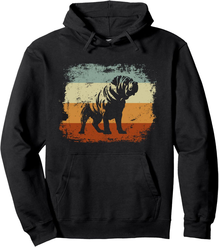 Shar-Pei Hund Retro Style Pullover Hoodie