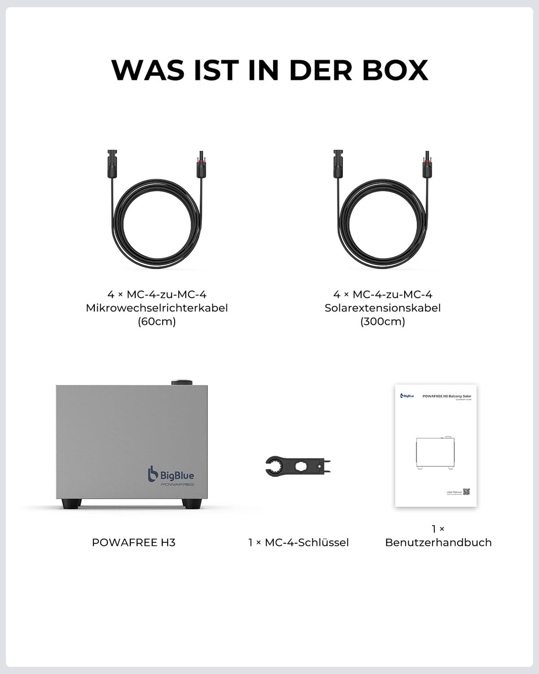 BigBlue Powafree Balkonkraftwerk mit Speicher 1024Wh, 2 in 1 Stromspeicher kompatibel mit 99% Mikrow