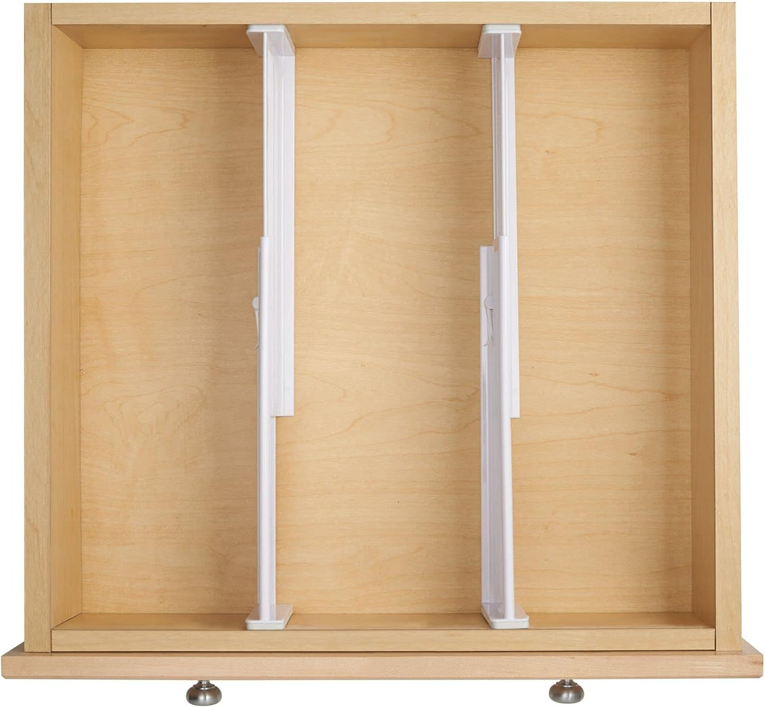 mDesign 4er-Set Schubladen-Organizer - dank verstellbarer Trennelemente Schublade organisieren - Sch