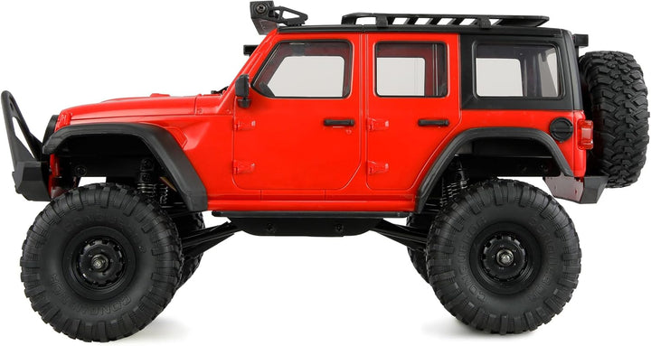 Amewi AMXRock Mini-Crosstrail Scale Crawler 4WD 1:16 RTR rot inkl. Fernsteuerung, Akku, Ladekabel
