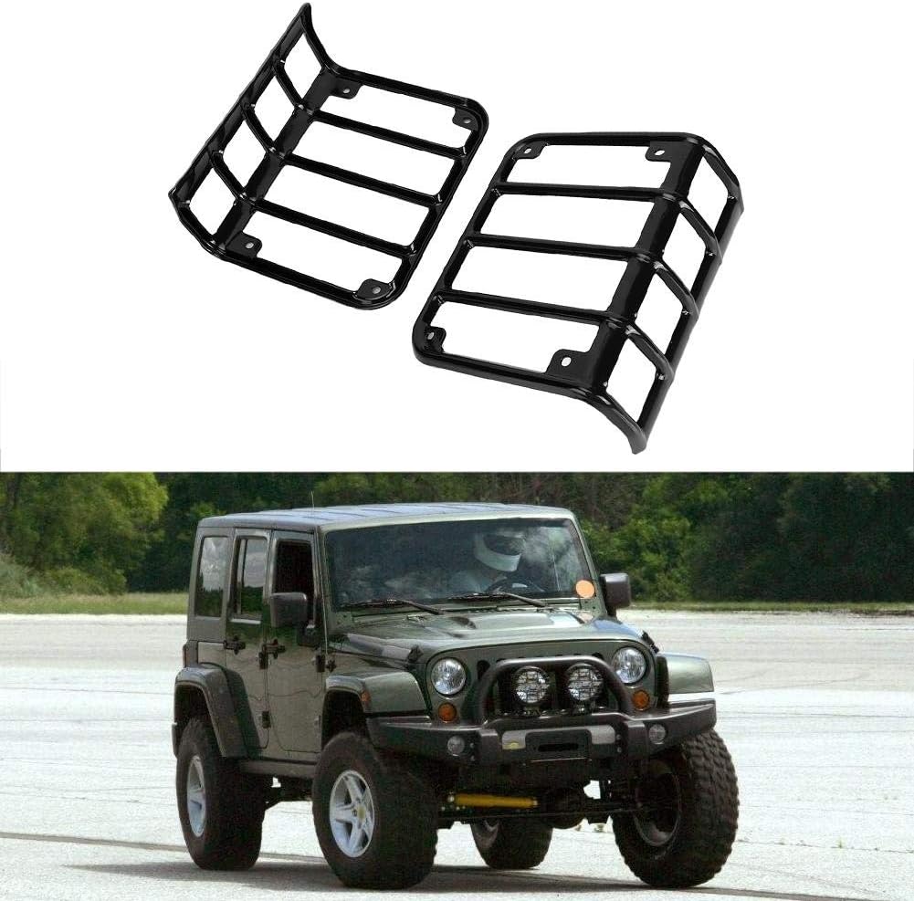 Rücklichtabdeckung, Qiilu Paar Rücklicht Rücklicht Lampenabdeckung Schutzfolie Passend für Jeep Wran