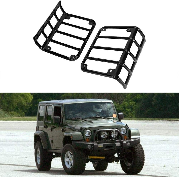 Rücklichtabdeckung, Qiilu Paar Rücklicht Rücklicht Lampenabdeckung Schutzfolie Passend für Jeep Wran
