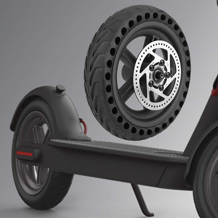 M365 Scooter Vollreifen mit Nabe und Bremsscheibe, Scooter Reifen Pannensicheres Hinterrad Radnabenr
