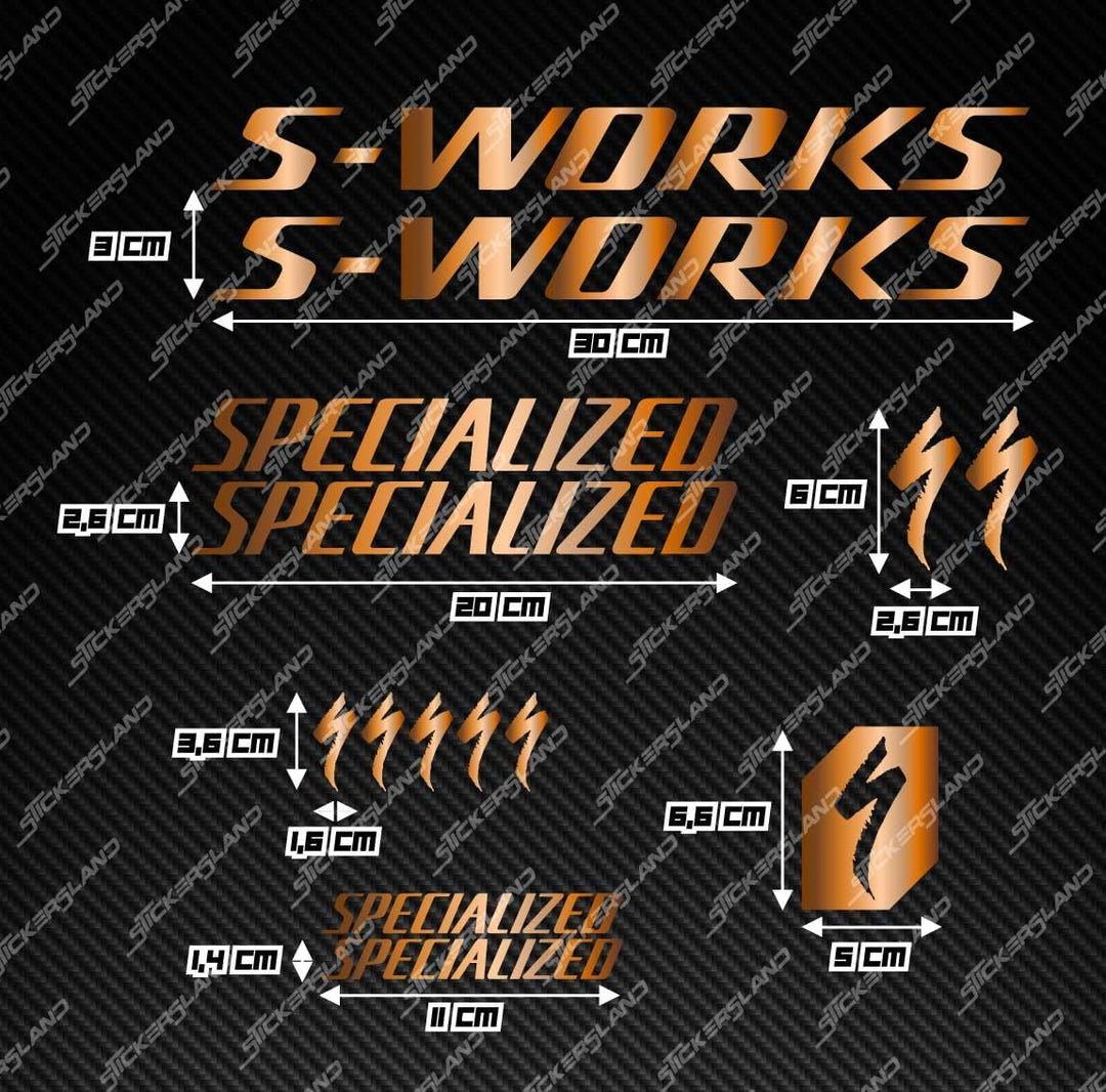 Aufkleber-Set kompatibel mit Rahmen MTB Mountainbike und Helm | Decals Aufkleber für Fahrrad Schrift