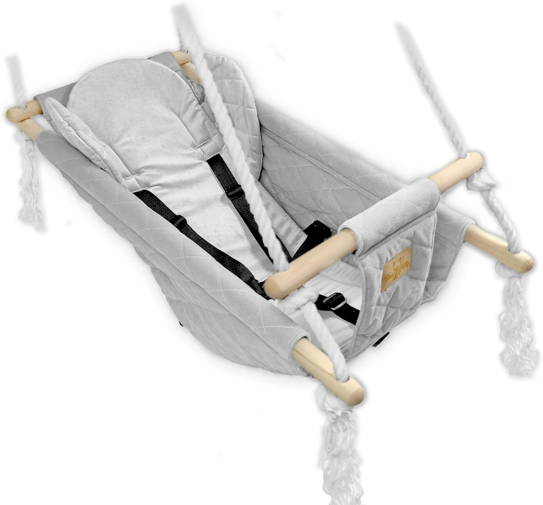 BlueKitty Wiege; Schaukel; Liegestuhl für Kinder; Babyschaukel; Kinderschaukel mit Kissen; Schaukel