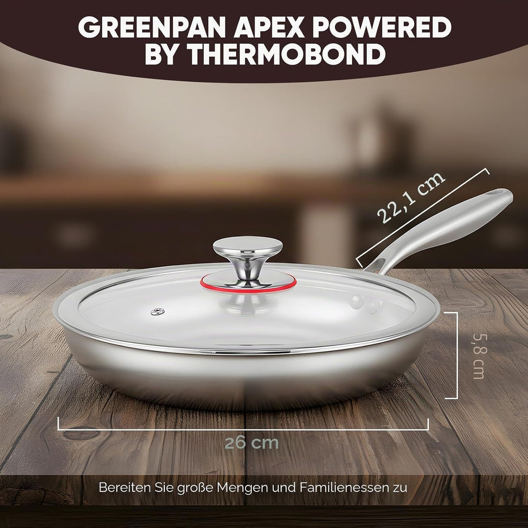 Titan Bratpfanne mit Spatel, Antihaft Gehämmerter Wok Titanpfanne-Nutrition zum Kochen, vielseitige