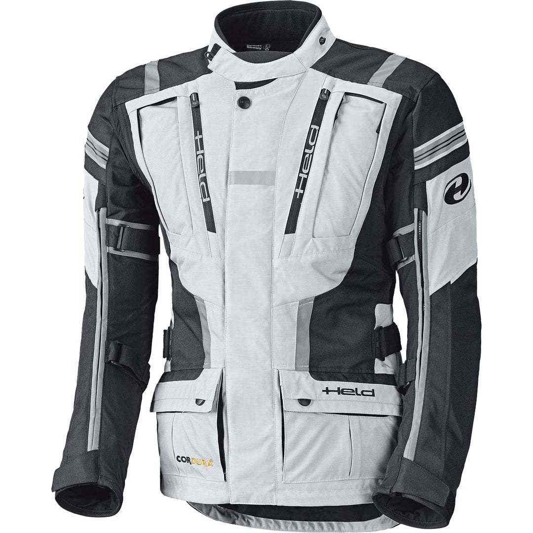 Held Motorradjacke mit Protektoren Motorrad Jacke Hakuna II Damen Textiljacke grau/schwarz XXL, Tour