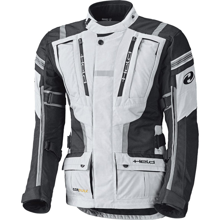 Held Motorradjacke mit Protektoren Motorrad Jacke Hakuna II Damen Textiljacke grau/schwarz XXL, Tour