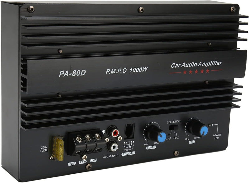 PA 80D 12V 1000W Mono Car High Power Audio Verstärkerplatine Leistungsstarker Bass-Subwoofer-Verstär