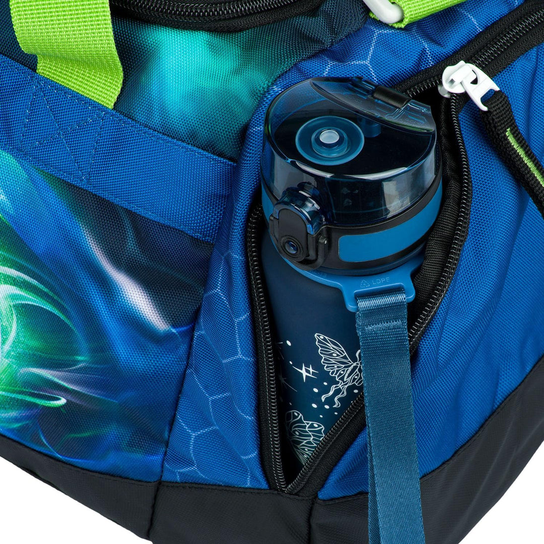 Baagl Sporttasche Reisetasche Kinder Jungen Schwimmtasche - Fussball Ball | Kompakt und Robust für S