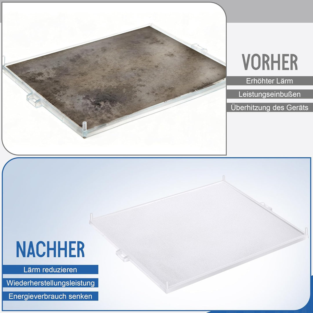Enhon 2 Stück ErsatzLuftfilter Kompatibel mit Helios Badlüfter, Hohe Filterleistung Gegen Staub und