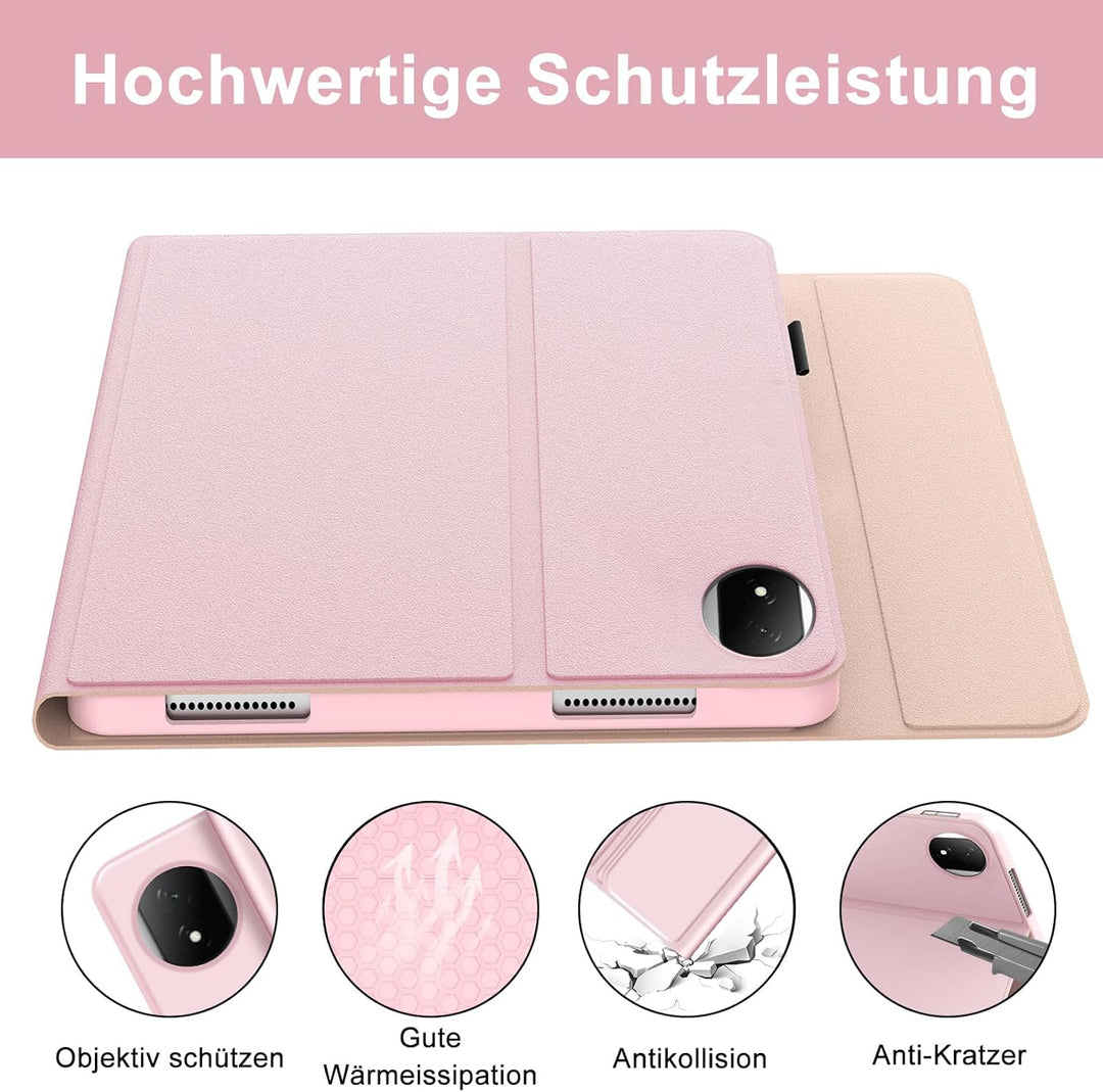 FOGARI Tastatur Hülle für Honor Magic Pad 2 Tablet 12,3 Zoll, Multi Touch Trackpad, 7 Farben Beleuch