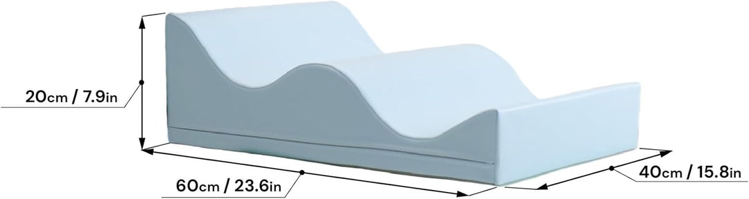 IGLU Soft Play Shape Wave Schaumstoffblock für Krabbel- und Kletterentwicklung für Baby und Kleinkin