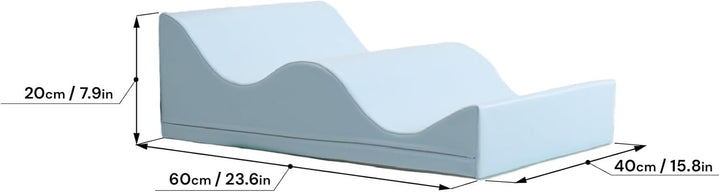 IGLU Soft Play Shape Wave Schaumstoffblock für Krabbel- und Kletterentwicklung für Baby und Kleinkin
