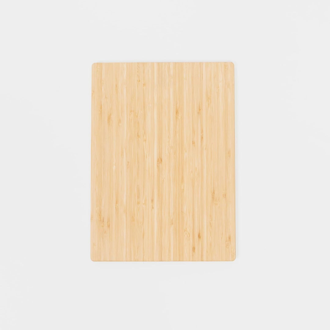 BOXIO - Board: Premium Schneidebrett aus Bambus, 36 x 26 cm gross passt perfekt als Holzdeckel für W