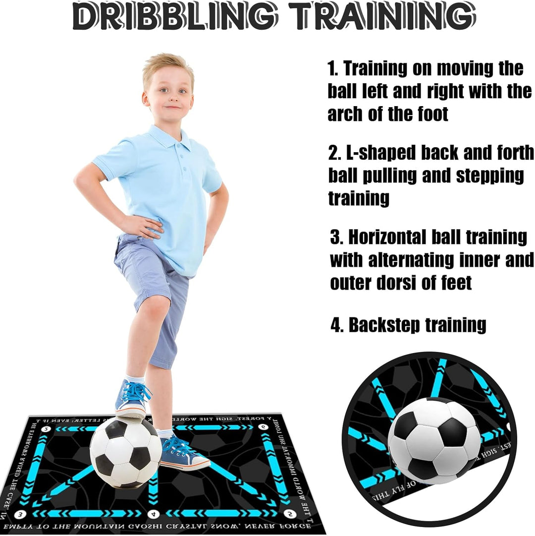 AFAIK Fussball Trainingsmatte Fussballmatte Fussball Schritt Trainingsmattem rutschfeste Fussball Sc