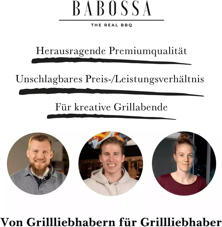 BABOSSA® Original Allzweckmesser | Ultra scharfes Allzweckmesser | Klingenlänge 13cm | 3 lagiger Spe