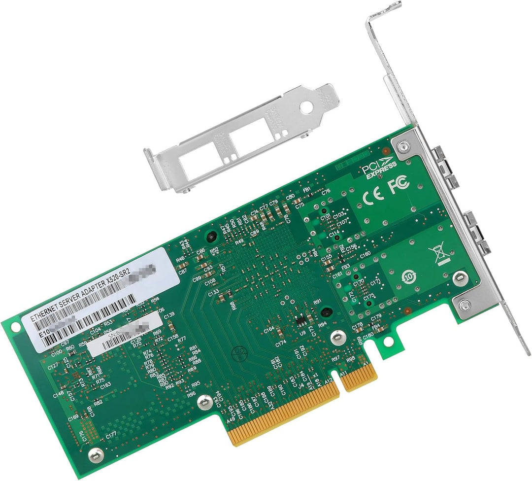 Euqvos 10gbe Netzwerkkarte for Intel X520-DA2/X520-SR2-82599ES Chip, 10Gbit PCI Express 2.0 X8 Port,