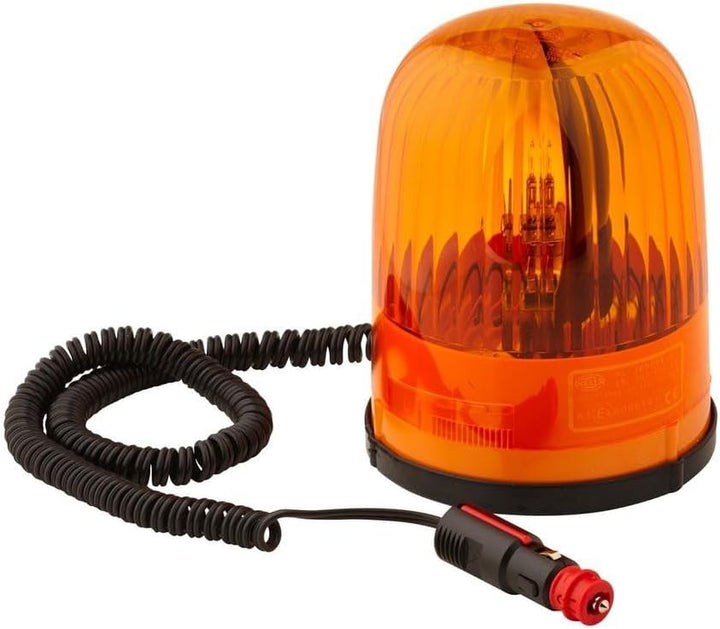 HELLA - Halogen-Rundumkennleuchte - KL Junior - 24V - gelb - Magnetbefestigung - Kabel: 3500mm - Ste