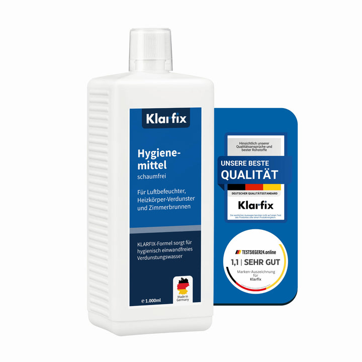 Hygienemittel für Luftbefeuchter 1.000 ml – schaumfrei & kalkfrei | venta Hygienemittel für Luftwäsc
