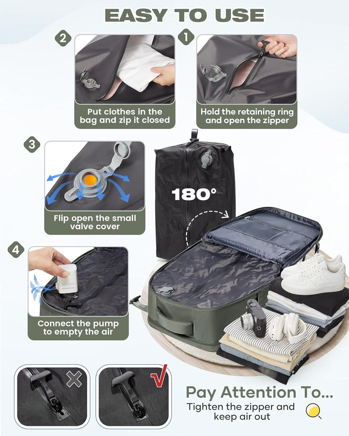 SZLX Vakuum Rucksack 40x30x20 Wizz air Handgepäck Rucksack 40x20x25 für Ryanair Vakuum Reiserucksack