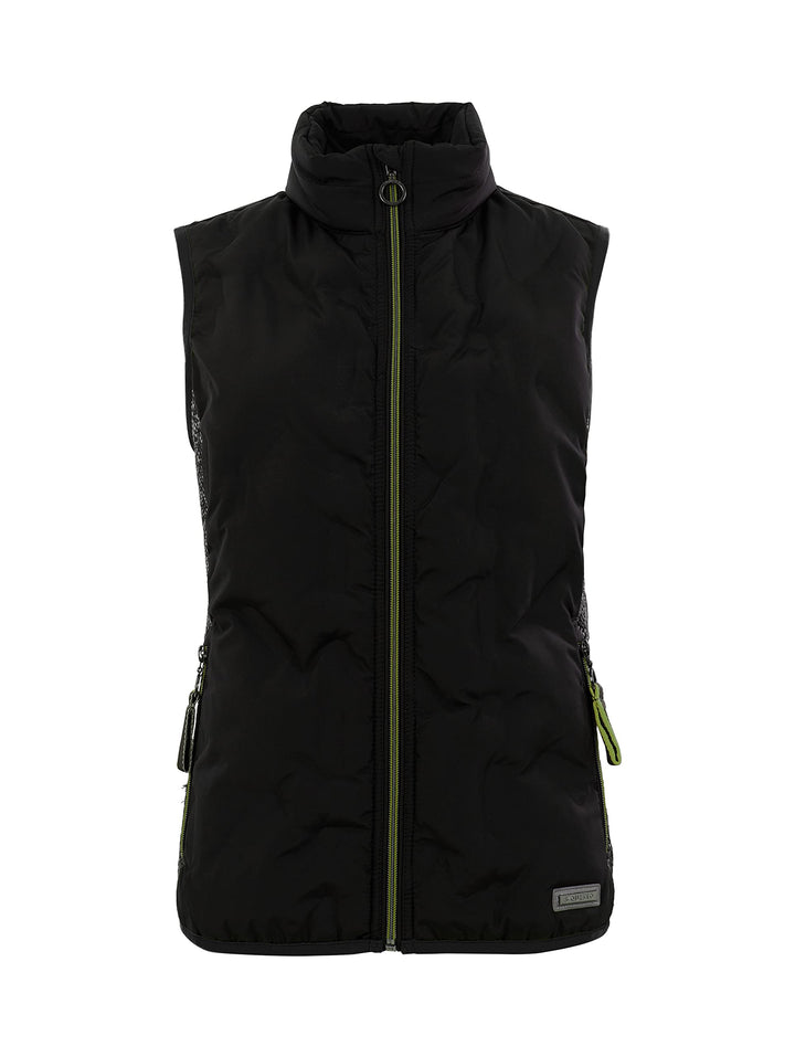 s'questo Damen Weste Soquesto Mix & Match Weste mit Seitentaschen kurze Ärmel squesto 44 Schwarz, 44