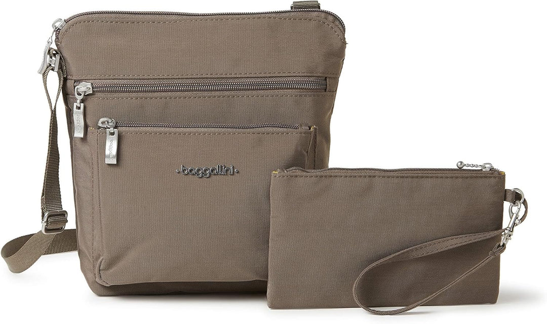 Baggallini Damen Pocket Crossbody Umhängetaschen Portobello, Portobello