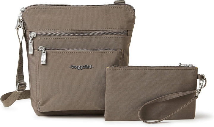 Baggallini Damen Pocket Crossbody Umhängetaschen Portobello, Portobello