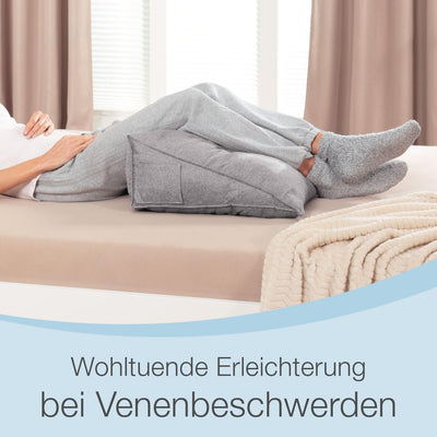 maxVitalis Rückenkissen, Keilkissen für Bett und Sofa geeignet, Lendenkissen, dreieckiges Lesekissen