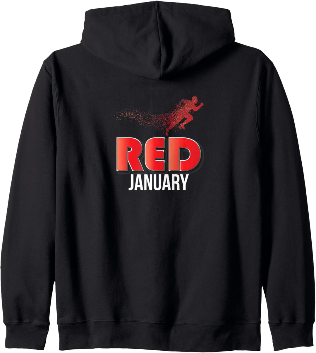 Roter Januar für ein Geschenk des gesunden Geistes Kapuzenjacke