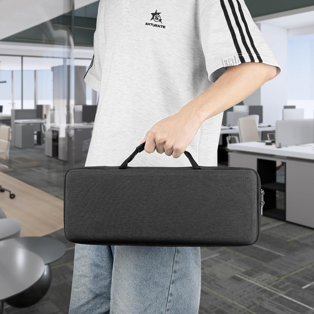 GEEKRIA 75% Tastaturhülle, Hartschalen-Reisetasche für kabellose tragbare Tastatur mit 84 Tasten, ko