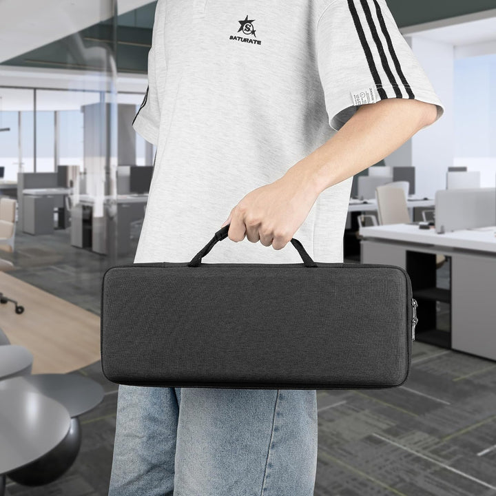 GEEKRIA 75% Tastaturhülle, Hartschalen-Reisetasche für kabellose tragbare Tastatur mit 84 Tasten, ko