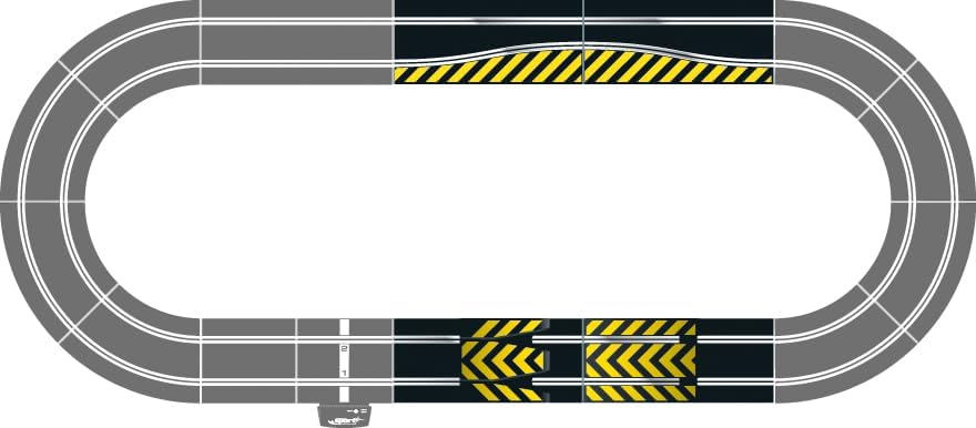Scalextric Sprung und Side Swipe Zubehör-Set, als Ersatz für C8511, Black
