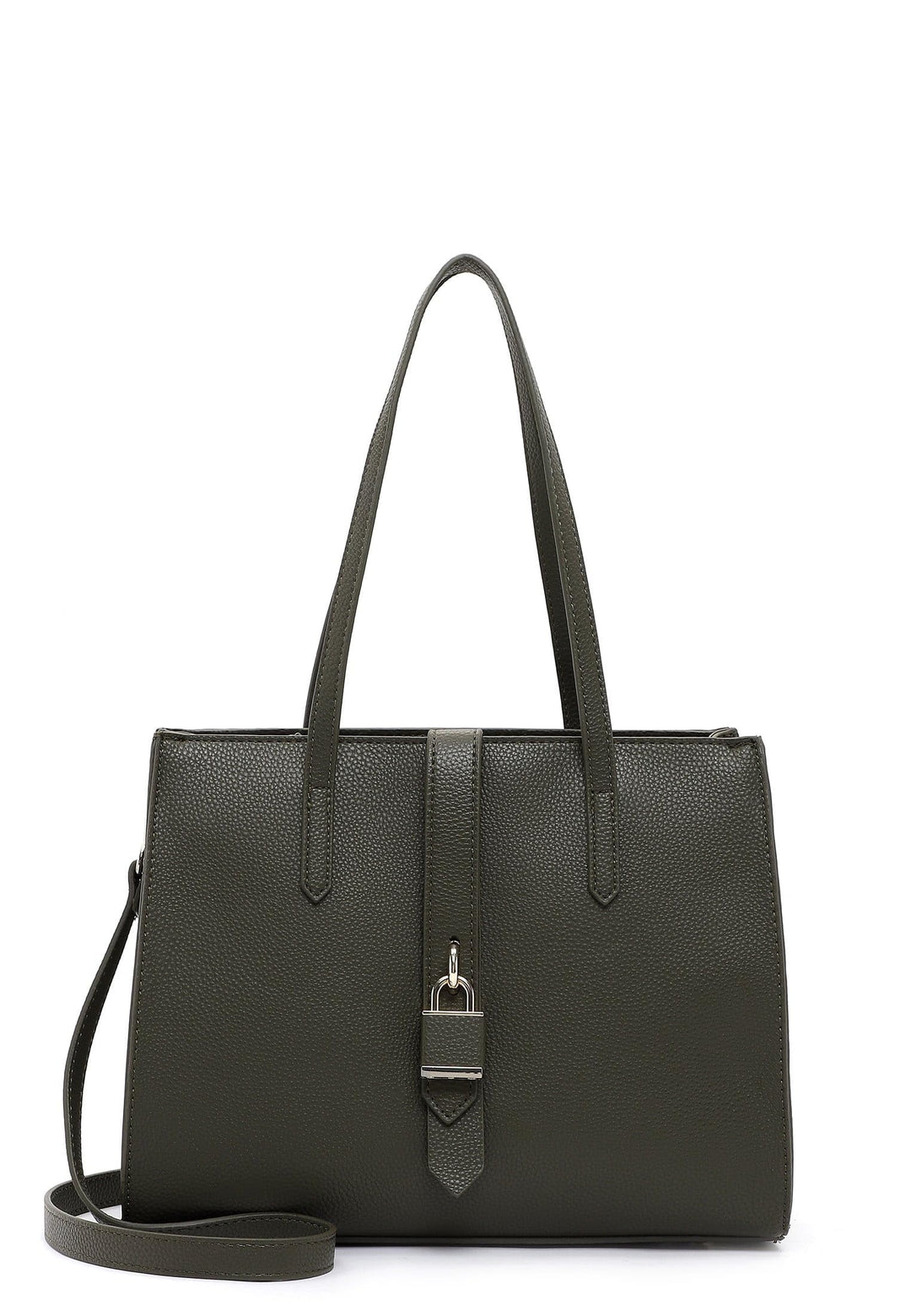 Tamaris Shopper Jasmina 31753 Damen Handtaschen Uni Einheitsgrösse Oliv, Einheitsgrösse Oliv