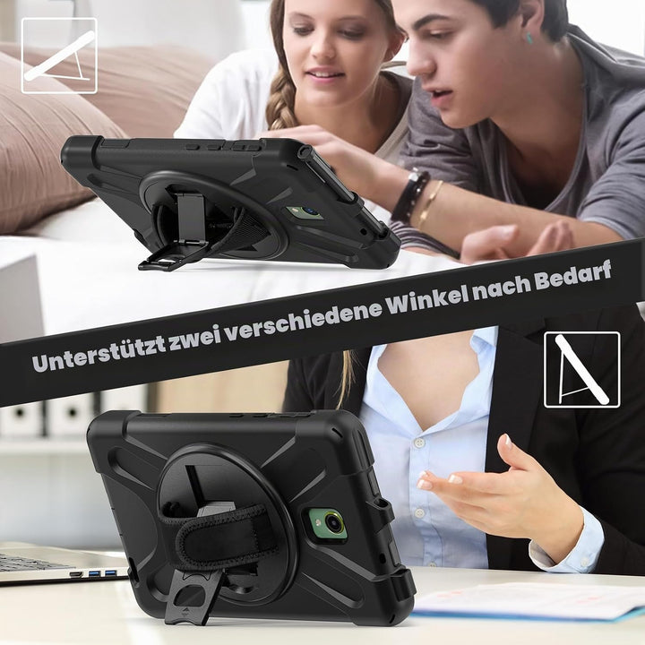 Junfire Schutzhülle stossfest für Samsung Galaxy Tab Active 5 2024 / Active 3 2020 8 Zoll, Hülle mit