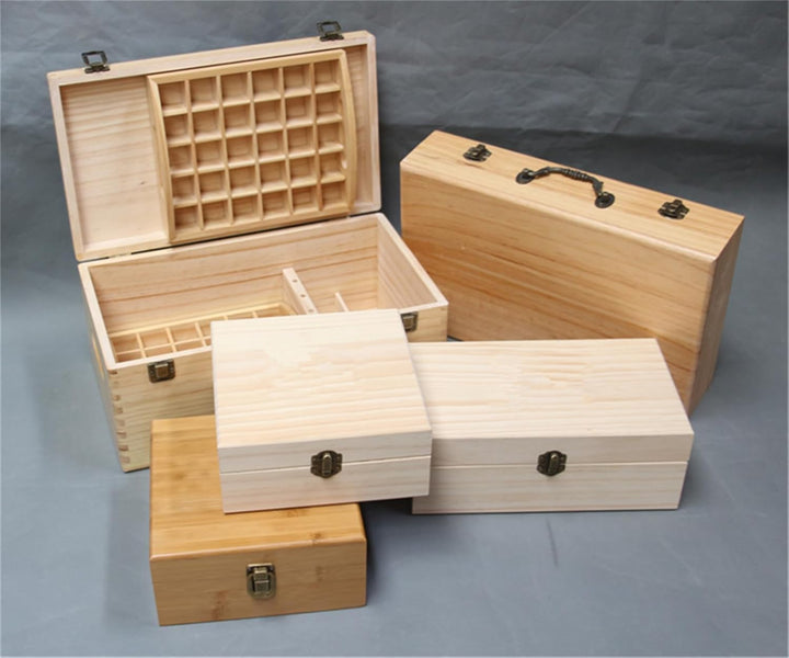 RoseFlower Holz Ätherisches Öl Organisator Behälter Duftöle Display Ständer, 25 Löcher Aufbewahrungs
