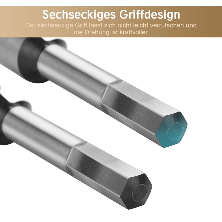 8 Stück Schlangenbohrer Set, Holzbohrer Lang Set Kohlenstoffstahl Schlangen-Bohrer Satz Kunstbohrer