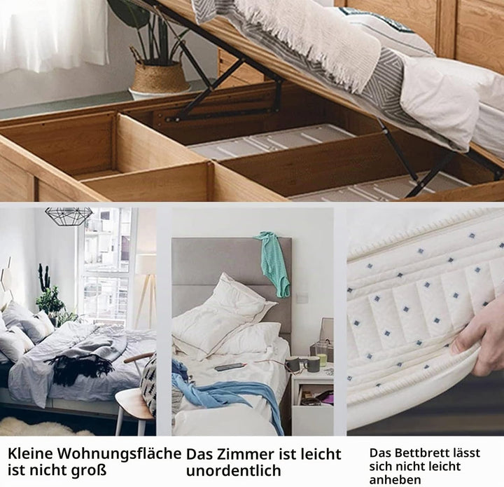 2 Stück Pneumatische Bett Hebemechanismus für schwere Bettkästen,GasdruckdäMpfer,Gasfedern,Möbelscha