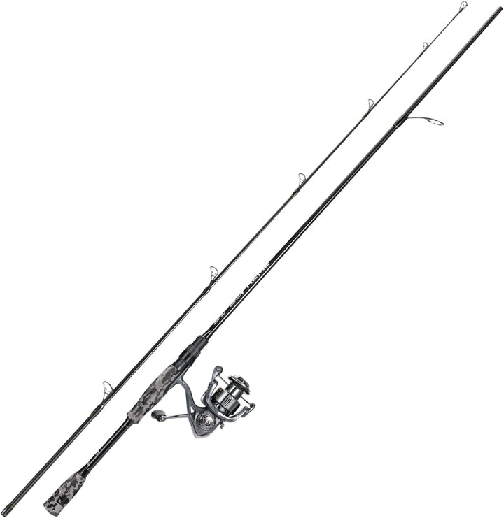 Sougayilang MX-1 Spinnrute und Rollen-Kombination, 2-Sektionen Spinnrute mit 11+1BB Spinnrolle Angel