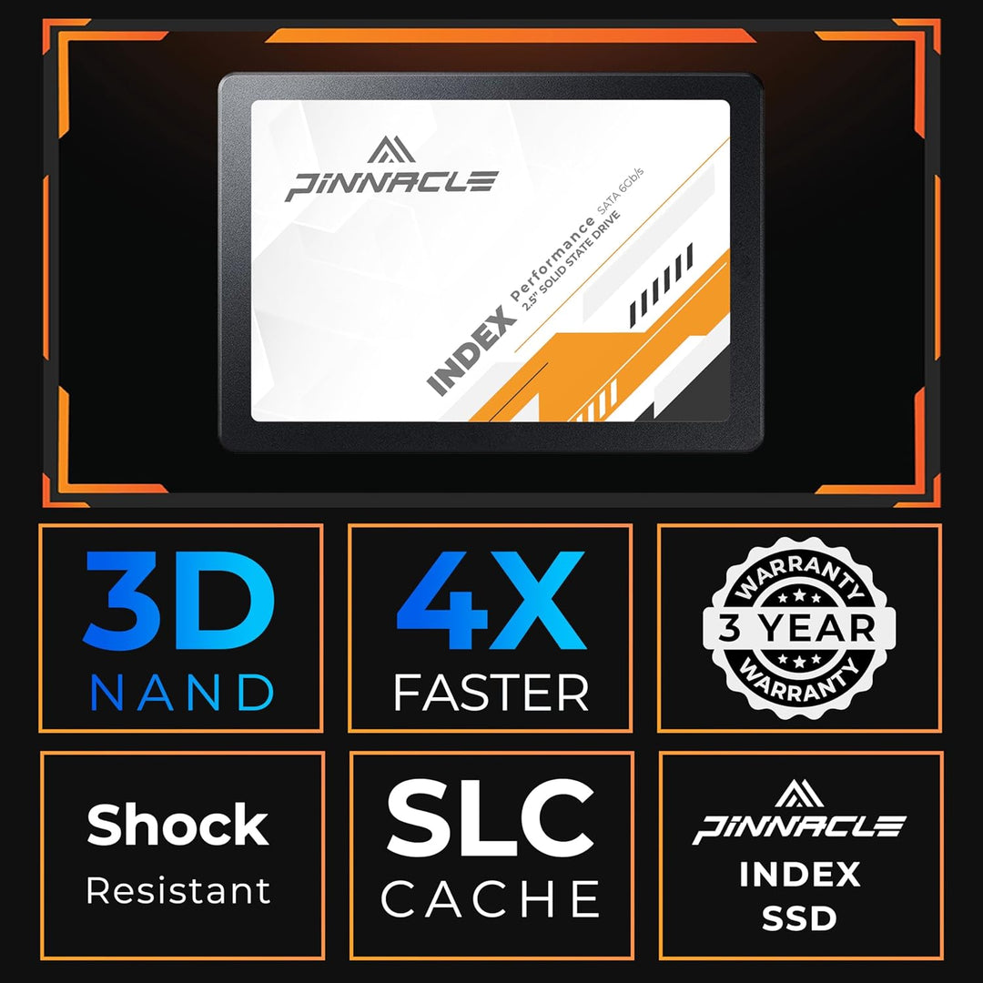 Timetec 512 GB SSD 3D NAND QLC SATA III 6 Gb/s 2,5 Zoll 7 mm(0,28 Zoll) Lesegeschwindigkeit Bis zu 5