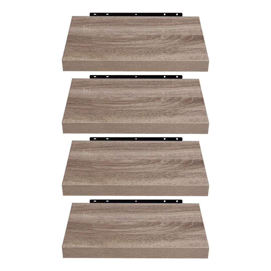 EUGAD Wandregal Wandboard 4er Set Hängeregal Holz Board Modern Sonoma Eiche 40x22,9x3,8cm 0114QJ-4 E