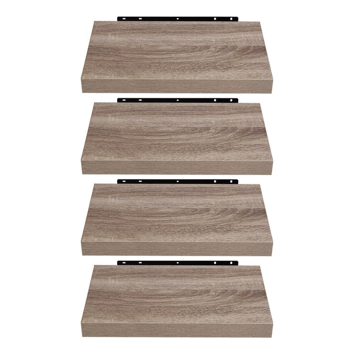 EUGAD Wandregal Wandboard 4er Set Hängeregal Holz Board Modern Sonoma Eiche 40x22,9x3,8cm 0114QJ-4 E
