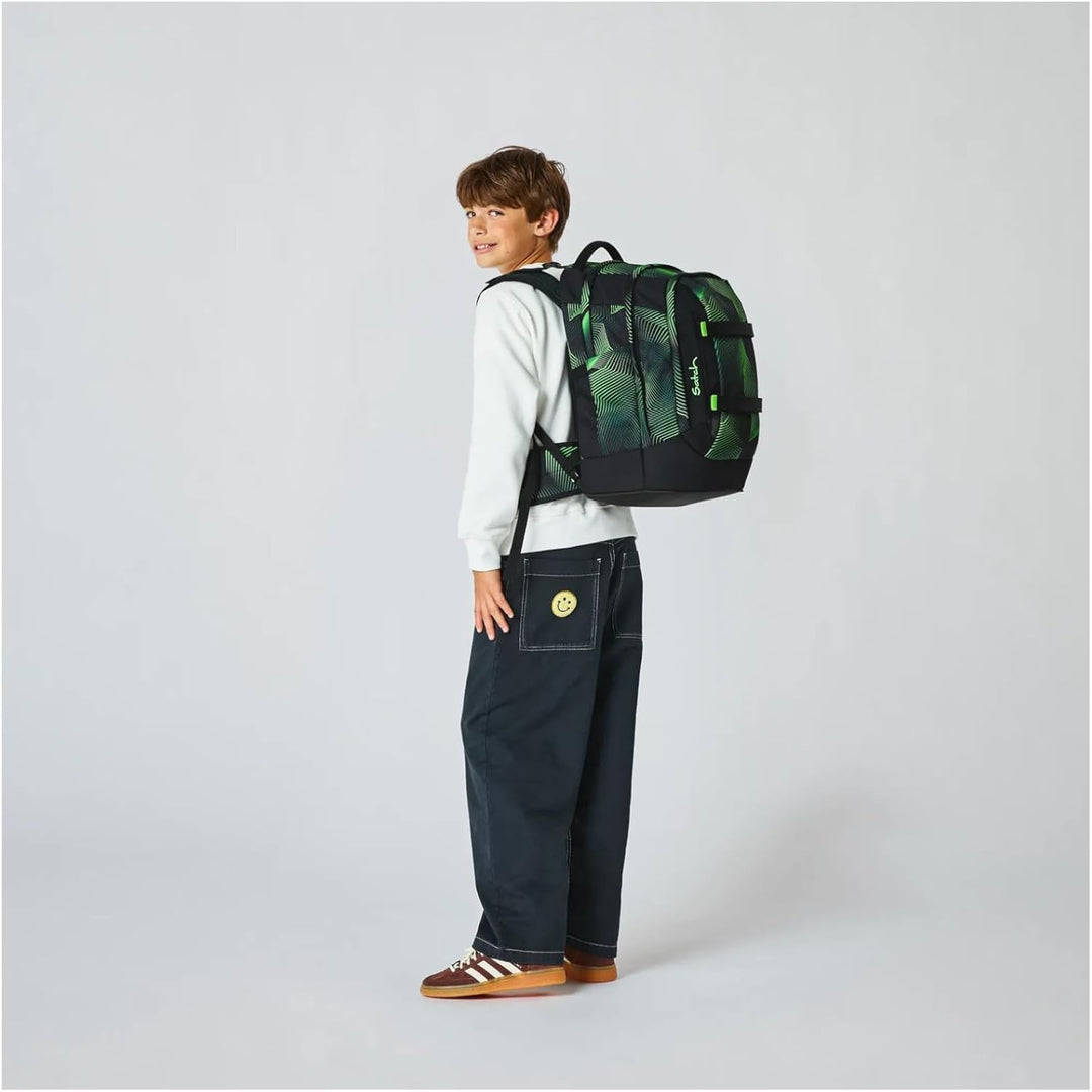 Satch Pack ab 5. Klasse ergonomisch 30L Stauraum standfest Organisationstalent Einheitsgrösse Seismi