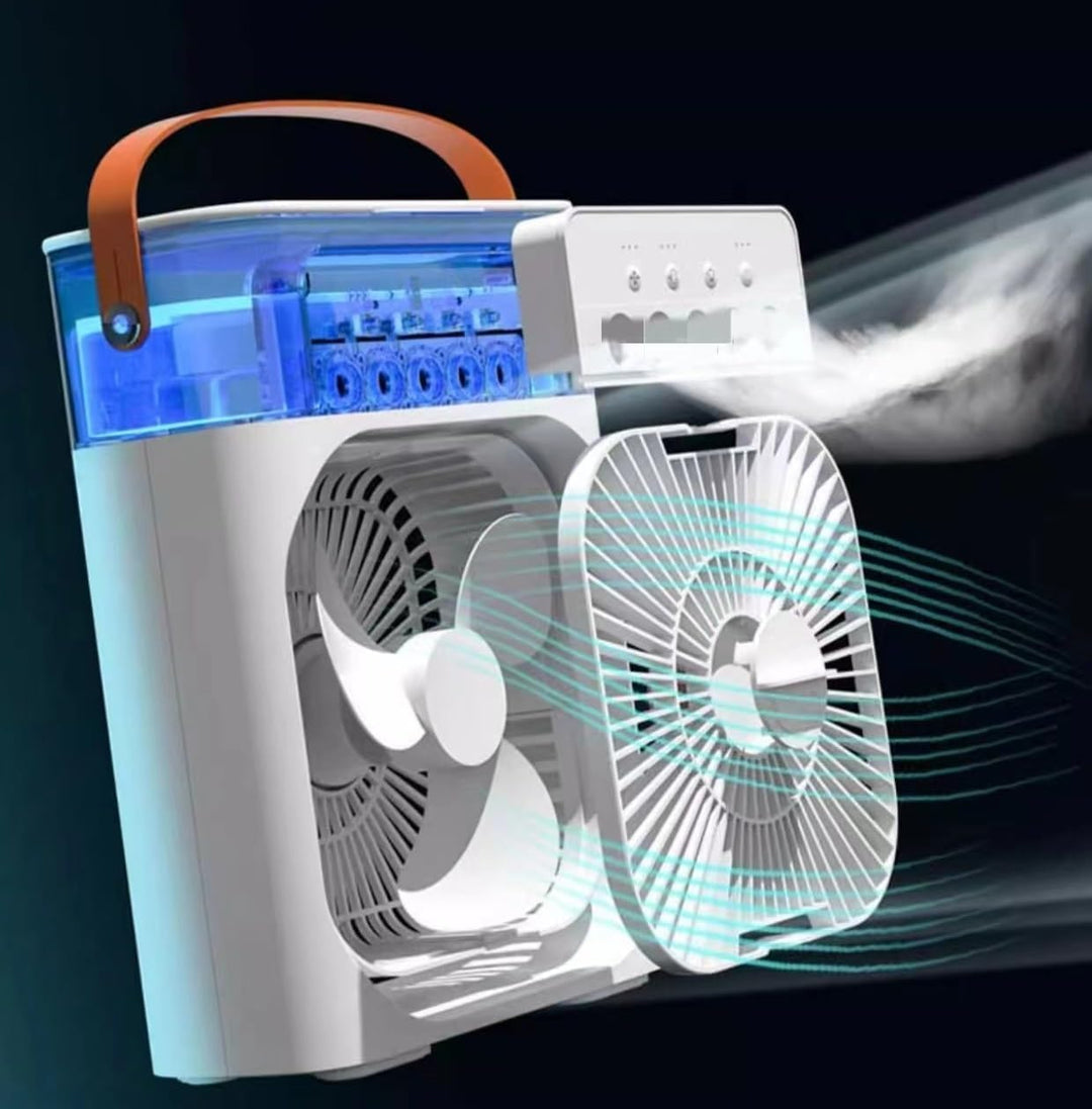 Mini-Klimagerät, tragbar, 4 in 1, Mini-Wasserkühler, leise, Verdunstungsventilator, Luftbefeuchter,
