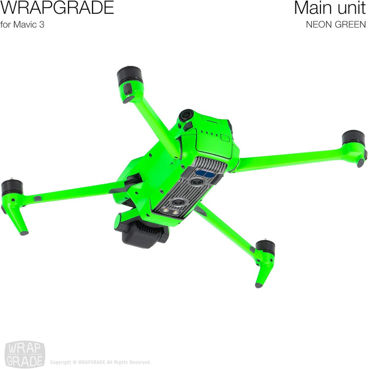 WRAPGRADE Skin Kompatibel mit DJI Mavic 3 Pro Full Wrap (NEON GREEN) Neon Green / Pro, Neon Green /